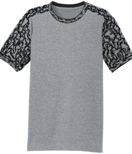 Oodles Ringer T- black and grey