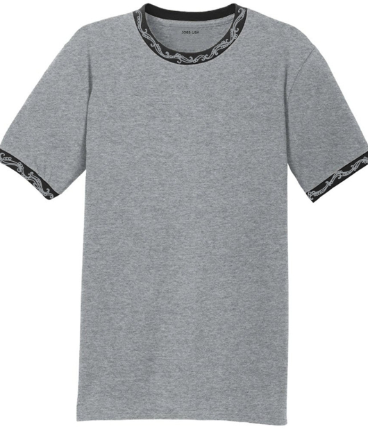 Oodles Ringer T- black and grey