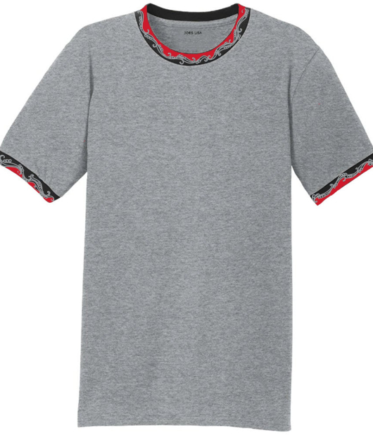 Oodles Ringer T - white with red trim