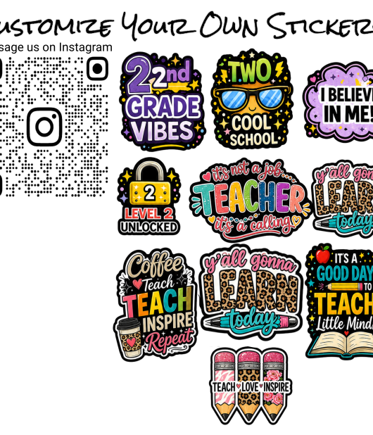 2nd Grade Graphic Stickers