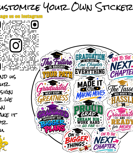 Senior Class Graduation Graphic Stickers