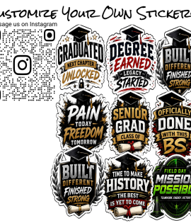 Senior Class Graduation Graphic Stickers