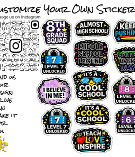 Student Inspiration Graphic Stickers