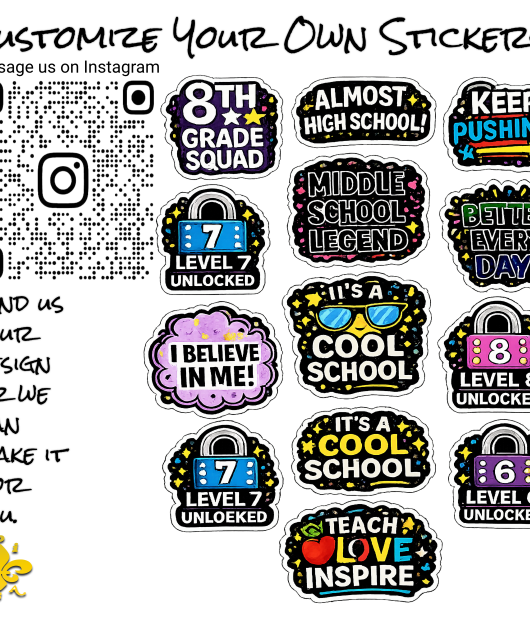 Student Inspiration Graphic Stickers