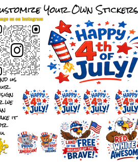 4th of July Stickers