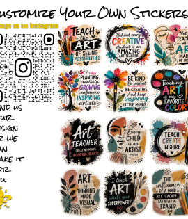 Art Teacher Graphic Stickers