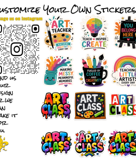 Art Teacher Graphic Stickers
