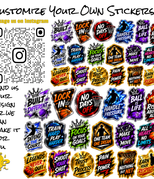Basketball Graphic Stickers